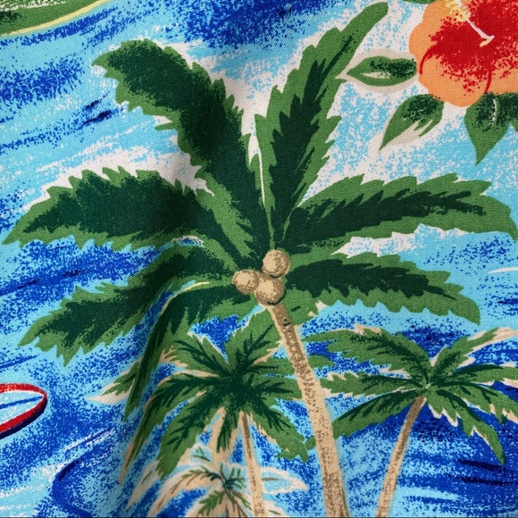 Vintage Tommy Hilfiger 1999 Surf Tropical Graphic Shirt Men’s Sz XL Multicolour - Picture 7 of 14